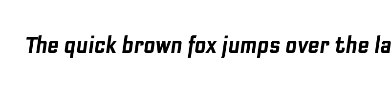 Preview of bank sans ef cy compressed medium oblique