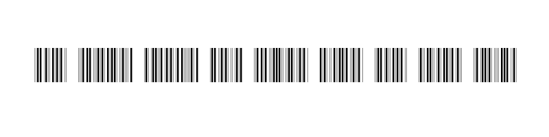 font preview of barcode c39p24dhtt