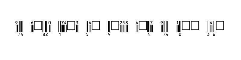 Preview of barcode eanp36tt