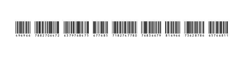 Preview of barcode inthrp72dltt