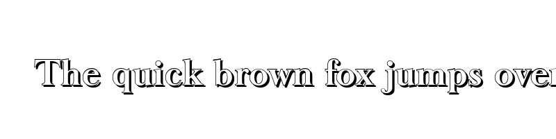 Preview of basker old shadow bold