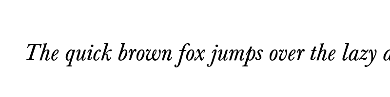 Preview of baskerville italic