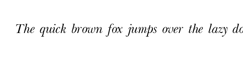 Preview of baskerville light italic