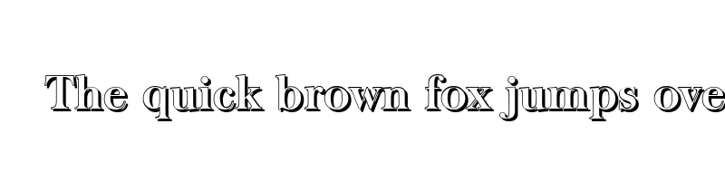Preview of baskerville shadow bold