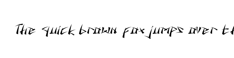 Preview of battousai font