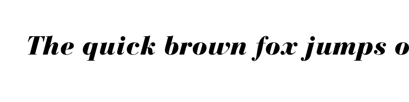 Preview of bauer bodoni std black italic