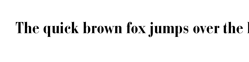 Preview of bauer bodoni std bold condensed