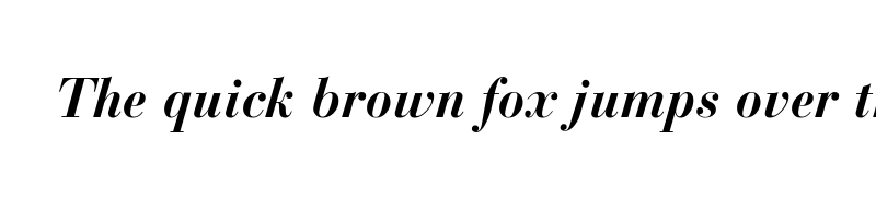 Preview of bauer bodoni std bold italic