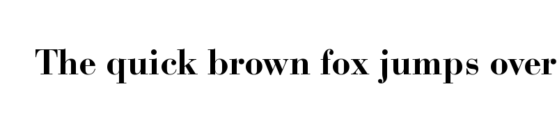 Preview of bauer bodoni std bold