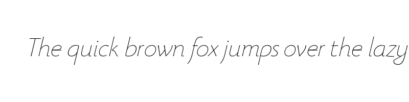 Preview of beatrix antiqua thin italic