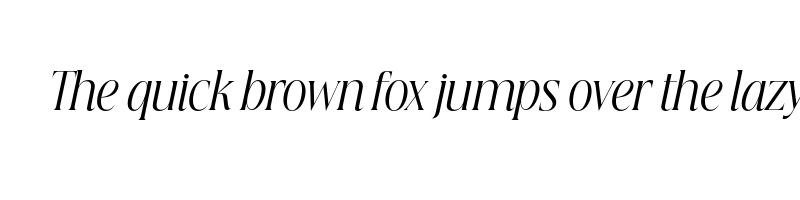 Preview of beautique display condensed light italic