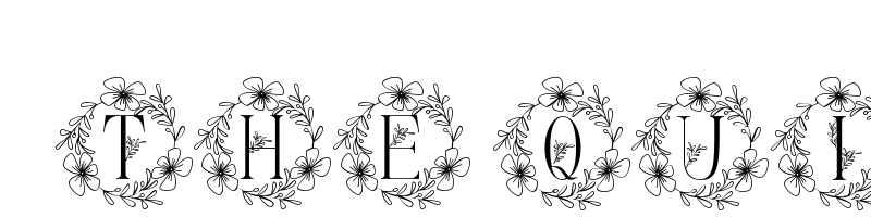 Preview of beauty floral monogram