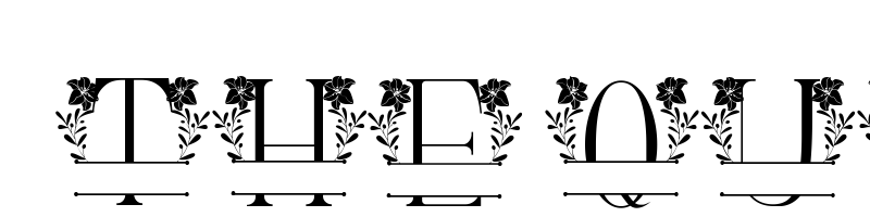 Preview of beauty lily line monogram