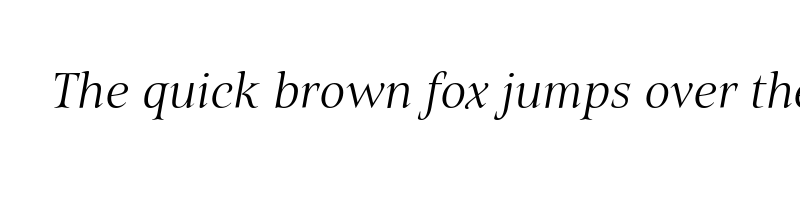 Preview of belda extra light italic