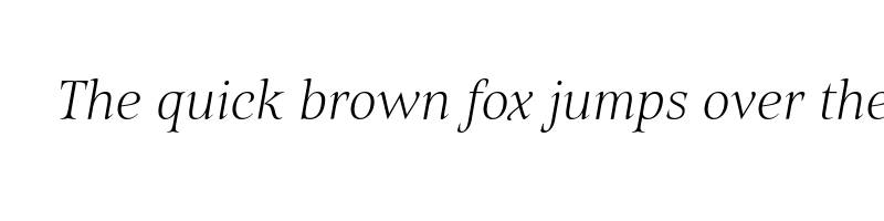 Preview of belda extra thin italic