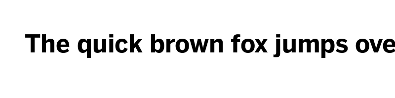 Preview of benton sans bold