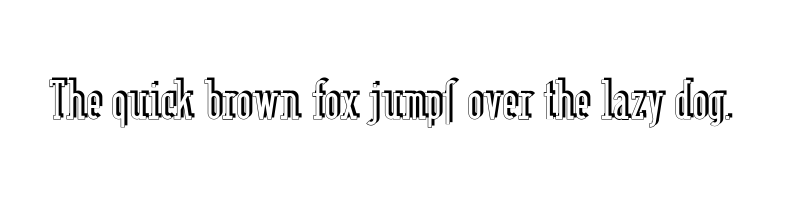 Preview of berlin email serif shadow