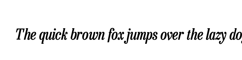 Preview of besley condensed medium italic