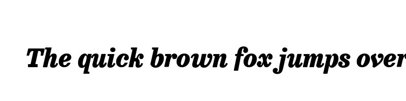 Preview of besley narrow heavy italic