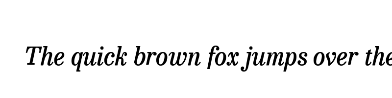 Preview of besley narrow medium italic
