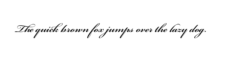 Preview of bickham script pro semibold