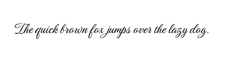 font preview of birthstone formal regular