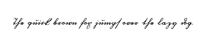 Preview of blackletter hand