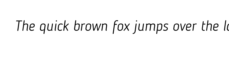 Preview of blogger sans light italic
