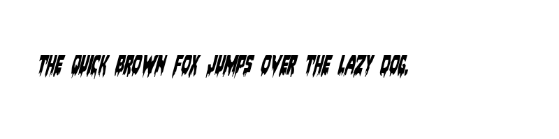Preview of bloodlust condensed italic