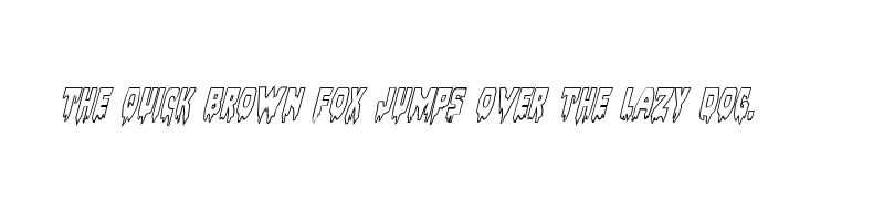 Preview of bloodlust outline italic