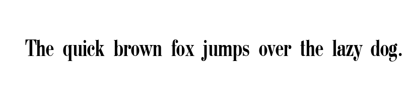 Preview of bodoni condensed ctt
