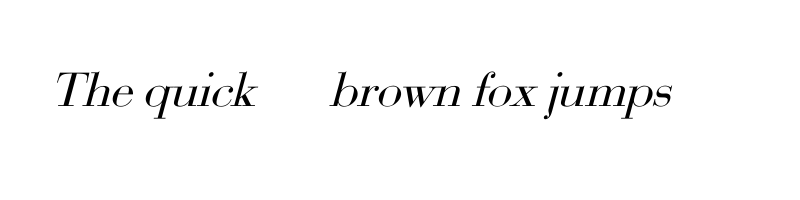 Preview of bodoni italic
