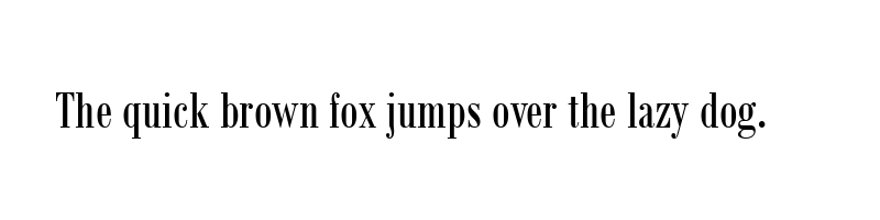 Preview of bodoni mt condensed