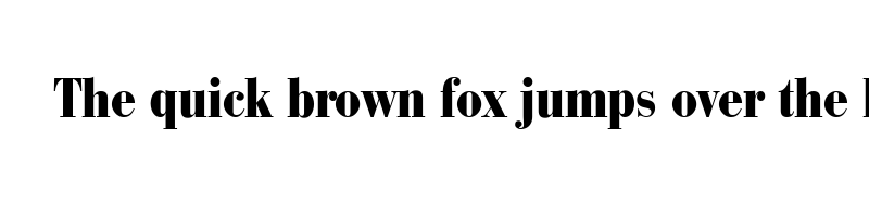 Preview of bodoni recut black condensed ssi normal