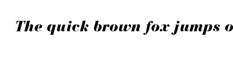 Preview of bodoni recut black ssi black italic