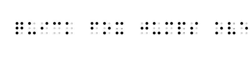 Preview of Braille AOE Regular