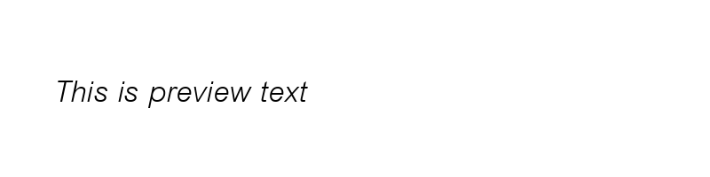 Preview of CordiaUPC Italic