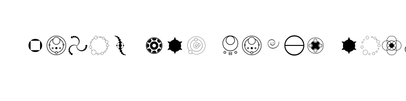 Preview of Crop Circle Dingbats Regular
