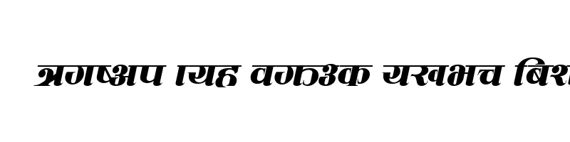 Preview of CV Mahanagar Italic
