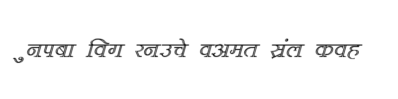 Preview of DevLys 380 Italic