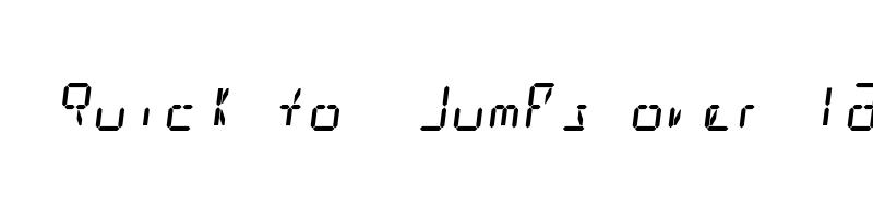 Preview of DigitTech14 Italic