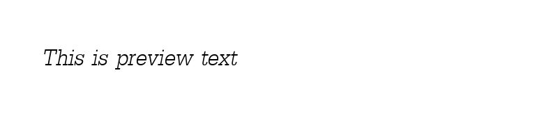 Preview of DilleniaUPC Italic