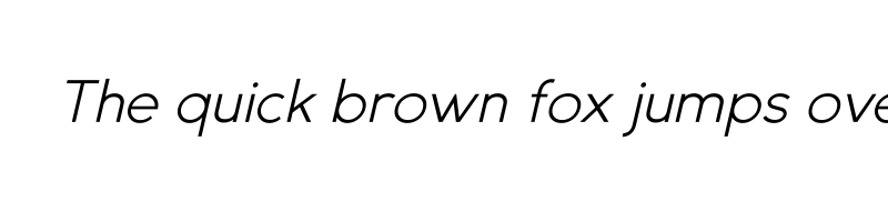 Preview of GexoSans LightItalic