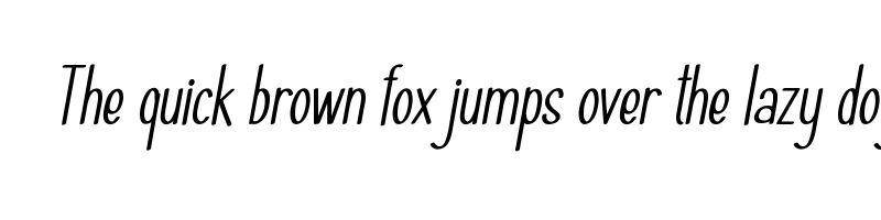 Preview of Haiesley S Condensed Italic