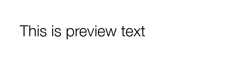 Preview of Helvetica 45 Light Regular