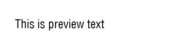Preview of Helvetica LT Condensed Regular