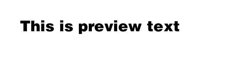 Preview of Helvetica LT Std Black