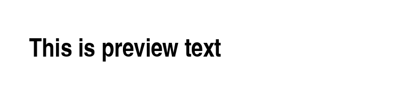 Preview of Helvetica Narrow Bold Regular