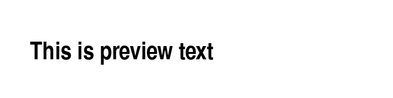 Preview of Helvetica Narrow CE Bold