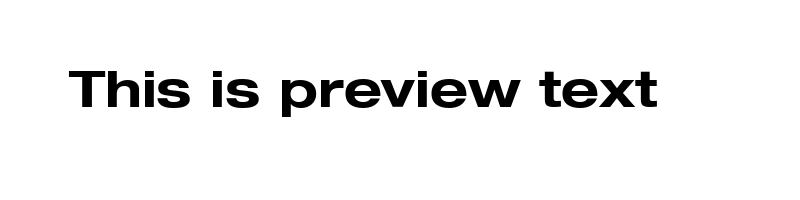 Preview of Helvetica73 Extended Bold